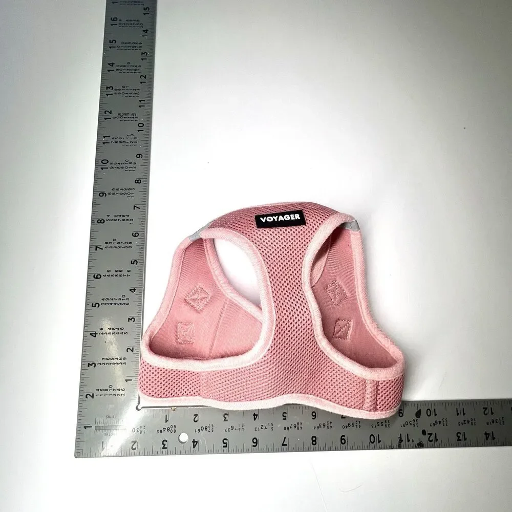 Voyager Step-in Air Harness - All Weather Mesh, Reflective Medium Light Pink